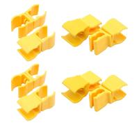 SquEqu 6 Pack Agility Poles Clip Buckle Clamp Attachement Rotatable Connector Adapter for Soccer Agility Training Pole Sticks Obstacle Course Speed Rings Hurdles Football Exercise Equipment DIY