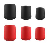 SquEqu 6 Pack Fishing Rod Butt Cushion Cap Silicone Protective Case Tail End Holder Support Plug Protector Rod Handle Gimbal Fishing Pole Tackle ID 20mm-25mm