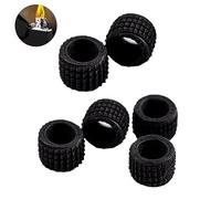 SquEqu 6 Pack Lighter Flint Wheel Replacement Steel Friction Barrel Stone Spark Striker Repair Kit Spare Parts for S T Dupont or Similar Gas Lighters Clipper Flints Lighting Mechanism Rod