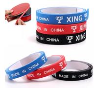 SquEqu 6 Pack Ping Pong Paddles Side Tape 10mm Wide Pre-Cut Foam Padded Table Tennis Rackets Edge Protector Guard Finish Sponge Adhesive Strips for Table Tennis Paddle Rubber Sheet Ping Pong Racket