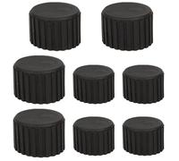 SquEqu 8 Pack Weight Bench End Caps Replacement Exercise Steppers Foot Tips Rubber Covers Floor Protector for Stair Stepper Elliptical Machine Recumbent Bike Recumbent Exercise Bike Stationary Bike