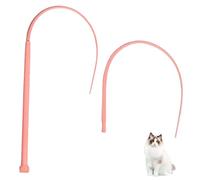 SquEqu Interactive Cat Wand Toys Silicone Mice Tail Simulated Mouse Hunting Cat Toy Snake Cat Teaser Wand Stick for Indoor Cats Kitty Kitten Stress Relief Chasing Exercise with Additional Mouse Tails