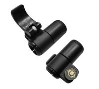 SquEqu Walking Stick Lock Replacement, Quick Flip for Outdoor Hiking, Climbing, Snowshoeing, Backpacking, 2 Pack, 18mm, Black