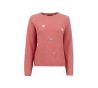 s'questo Soquesto Snow Blossom Collection 1/1 Knit, Pastel Red Melange, 10