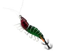 Squid Bait | 8 cm Slow Sinking Octopus - Glow in the Dark Realistic Design Shrimp Baits for Squid Saltwater | For Trolling Shrimp in Lakes and Rivers of Water