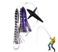 Squid Bait Fishing Saltwater, Luminous Deep Sea Bait, Realistic Trolling Bait for Trout Salmon Bass Catfish Zander Sea River Lake Swamp Fishing Adventure