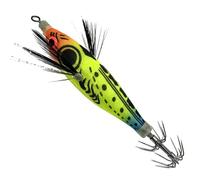 Squid Bait - Phosphorescent with Hook and Realistic Belly, Jigs Potera Squid | for Bass, Octopus in Lakes, Rivers, Streams, Reservoirs, Coastal Areas and Shores