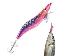 Squid Bait, Squid Bait, Shrimp Hook with Effect, Flexible Swimming, Realistic Shrimp for Cod, Snapper, Snakehead, Squid, Sea Bass