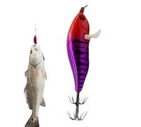 Squid Baits - Artificial Baits Luminous in the Dark with Hook, Jig for Squid | for Sportsmen in the Sea and Inland Waters