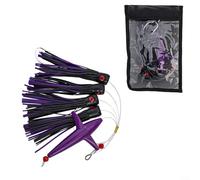 Squid Daisy Chain Feather Rig Lure For Big Game Fishing, Trolling Bait For Tuna And For Dolphin Fish, 150mm, 210g Weight(C5)
