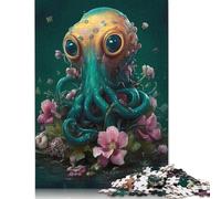 Squid Fairy Tale Puzzle Jigsaws 1000 Pieces for Adults Wood Puzzles Wooden Puzzles Educational Game Challenge Toy 1000pcs (75x50cm)