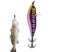 Squid Fishing Lures - Artificial Glow In The Dark Baits With Hooks, Fishing Lure For Fish,For Men Outdoor Sports Saltwater