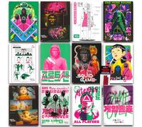 Squid Game 2 Poster Book Set - 12 Posters Plus Stranger Things Merch | Squid Game Room Decor for Teens, Adults