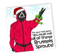 Squid Game Christmas Card, Funny Christmas Card Squid Game, Funny Christmas Card For Son, Daughter, Netflix Christmas Cards, Personalized Tv Show Greeting Card