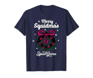 Squid Game Christmas Merry Squidmas Wreath T-Shirt