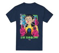 Squid Game - Evil Group Anime Unisex T Shirt, Navy, Large