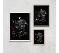Squid Game Front Man Glitch Giclee Art Print - A3 - Black Frame