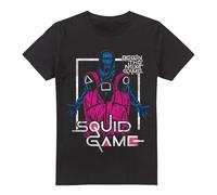 Squid Game Front Man & Guards T-Shirt Black Squid Game Black S