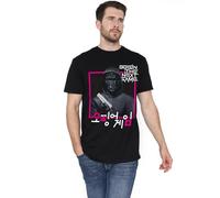 Squid Game Front Man Korean Logo Unisex T Shirt, Black, Medium