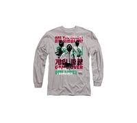 SQUID GAME GAME OVER GUARDS OVERLAY Long Sleeve T-Shirt, Athletic Heather Squid Game Light Grey L