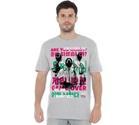 Squid Game Game Over Guards Overlay Unisex T Shirt, Athletic Heather, X-Large