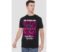SQUID GAME GUARD GROUP KOREAN T-Shirt, Black Squid Game Black L
