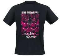 Squid Game Guards Group Korean T-Shirt black M