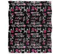 Squid Game LOGO PATTERN Silky Touch Super Soft Throw Blanket 152 x 127 cm