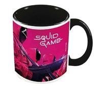 Squid Game Mask Man Mug in Dark Pink Squid Game Dark Pink