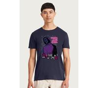 Squid Game Men's Front Man Begin The Next Game Light Print T-Shirt in Navy | Size: Large Squid Game Navy L