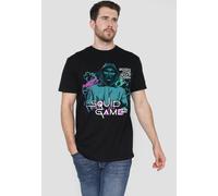 Squid Game Men's FRONT MAN BEGIN THE NEXT GAME T-Shirt Black | Size: XL Squid Game Black XL