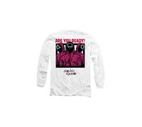 Squid Game Men's GUARDS ARE YOU READY COMIC Long Sleeve T-Shirt, White | Size: 2XL Squid Game White 2XL