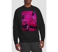 Squid Game Men's GUARDS TV SCREEN Sweatshirt, Black | Size: Small Squid Game Black S