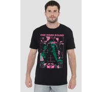 Squid Game Men's ONE MORE ROUND ANIME T-Shirt, Black | Size: Large Squid Game Black L