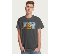 Squid Game Men's Red Light Green Light Doll Face Close Up T-Shirt in Charcoal | Size: 2XL Squid Game Charcoal 2XL