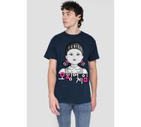 Squid Game Men's YOUNG-HEE POP ART T-Shirt in Navy | Size: Small Squid Game Navy S