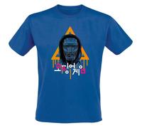 Squid Game Neon Front Man T-Shirt royal blue M