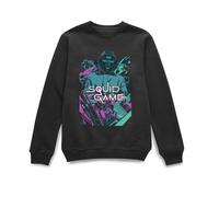 Squid Game Official Neon Chills Alex Tillbrook Sweatshirt - Black | Size: Medium Squid Game Black M