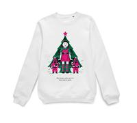 Squid Game Official She Knows If You've Been Bad Or Good Sweatshirt - White | Size: Large Squid Game White L