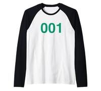 Squid Game Player 001 Costume Raglan Baseball Tee