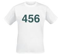Squid Game - Player 456 Unisex T Shirt, White, Small