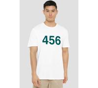 Squid Game Player 456 T-Shirt White | Size: XL Squid Game White XL