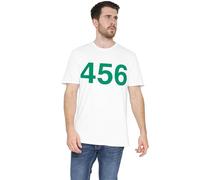 Squid Game Player 456 Unisex T Shirt, White, XX-Large