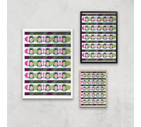 Squid Game Red Light Green Light Giclee Art Print - A4 - Wooden Frame