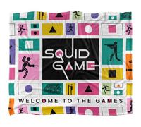 Squid Game Season 3 Game Icons Silky Touch Super Soft Throw Blanket 152 X 127 cm, White