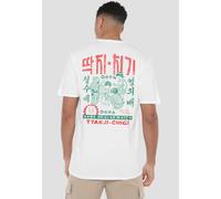Squid Game Season 3 Korean Game Of Slap Match (Back Print) T-Shirt, White | Size: Small Squid Game White S