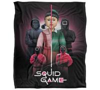 Squid Game Season 3 Poster Silky Touch Super Soft Throw Blanket 152 X 127 cm, White