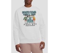 Squid Game - Season Three 5 Person 6 Legged Race Sweatshirt, White | Size: Medium Squid Game White M