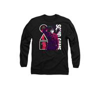 Squid Game - Season Three Anime Guards Long Sleeve T-Shirt, Black Squid Game Black XL