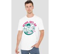 Squid Game - Season Three Ready Set Go T-Shirt, White | Size: XL Squid Game White XL